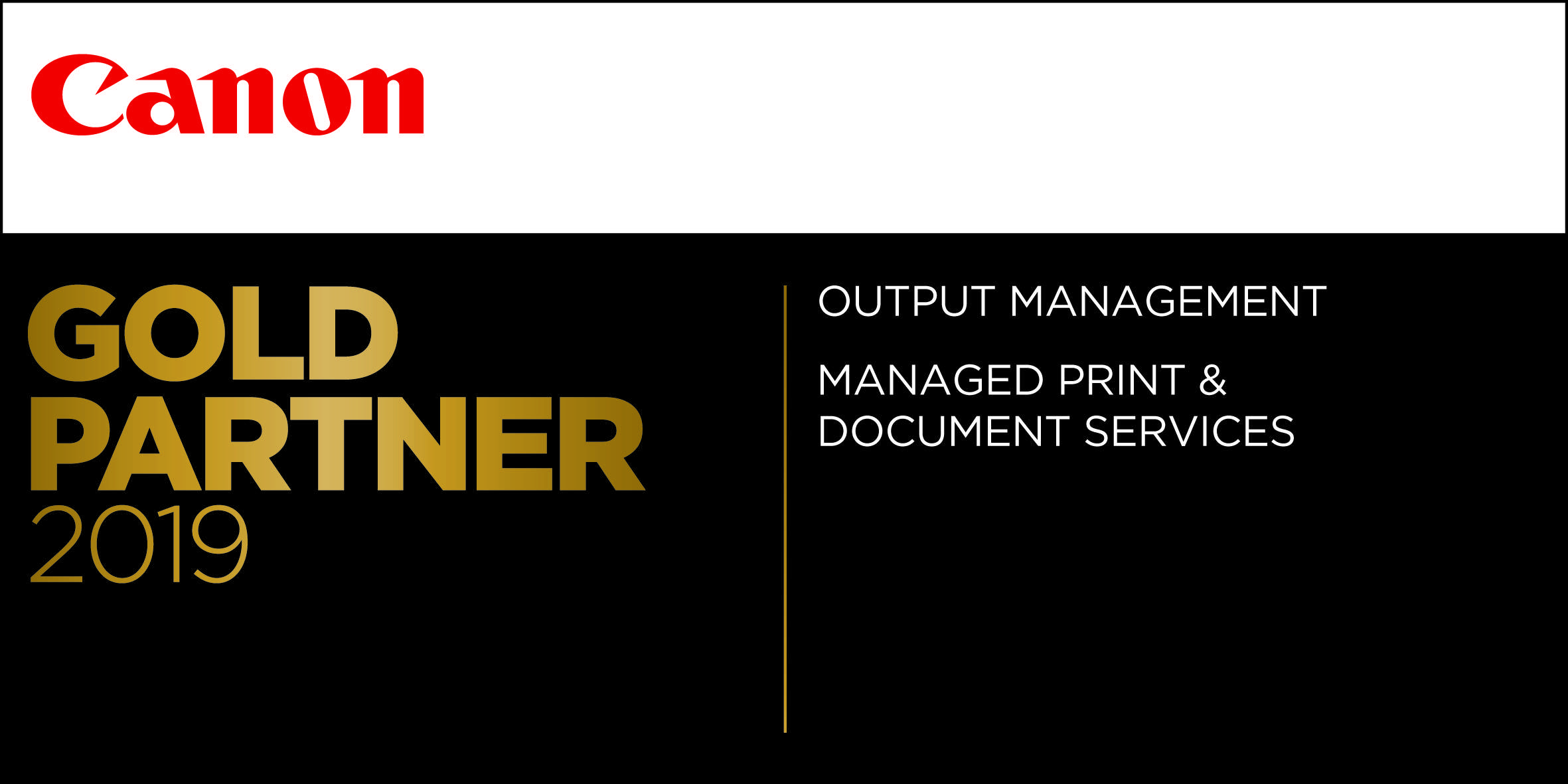 Canon Goldpartner 2019 - Bühler Büromaschinen Service GmbH